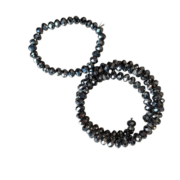 Beaded Sparkly Stretch Fashion Bracelets Shiny Wrap Bracelet - Picture 4 of 6